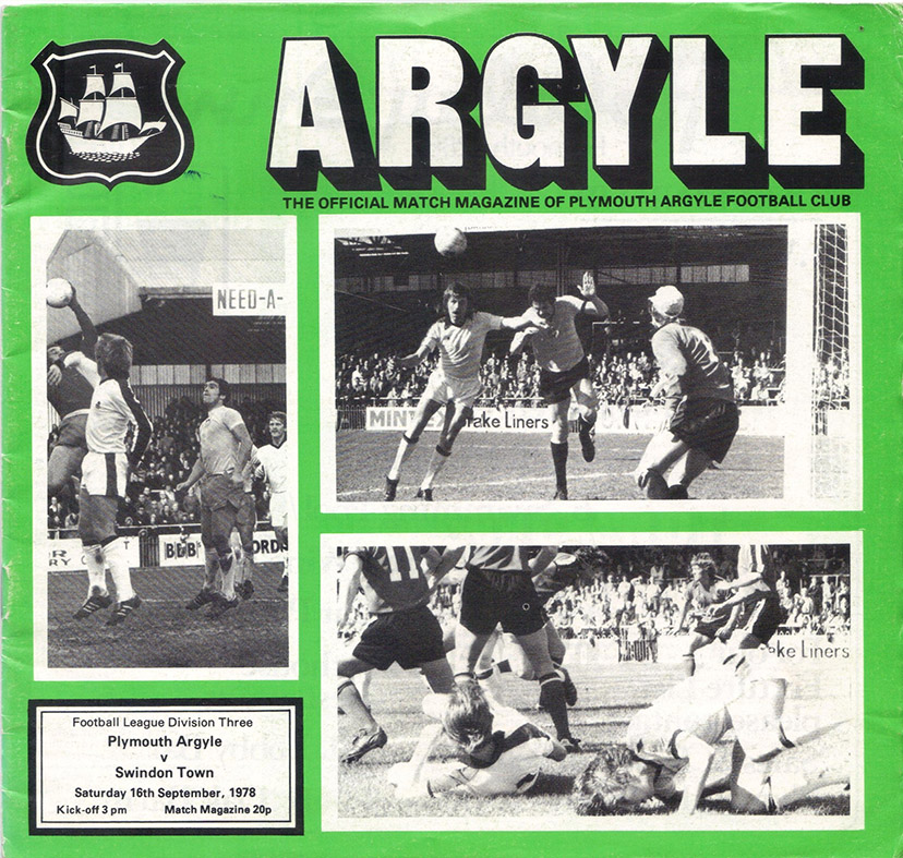 <b>Saturday, September 16, 1978</b><br />vs. Plymouth Argyle (Away)
